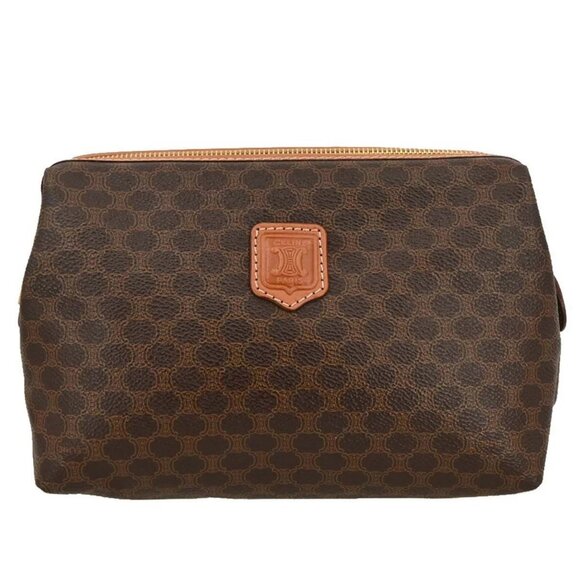 Celine Brown Macadam Clutch Bag - Picture 1 of 11